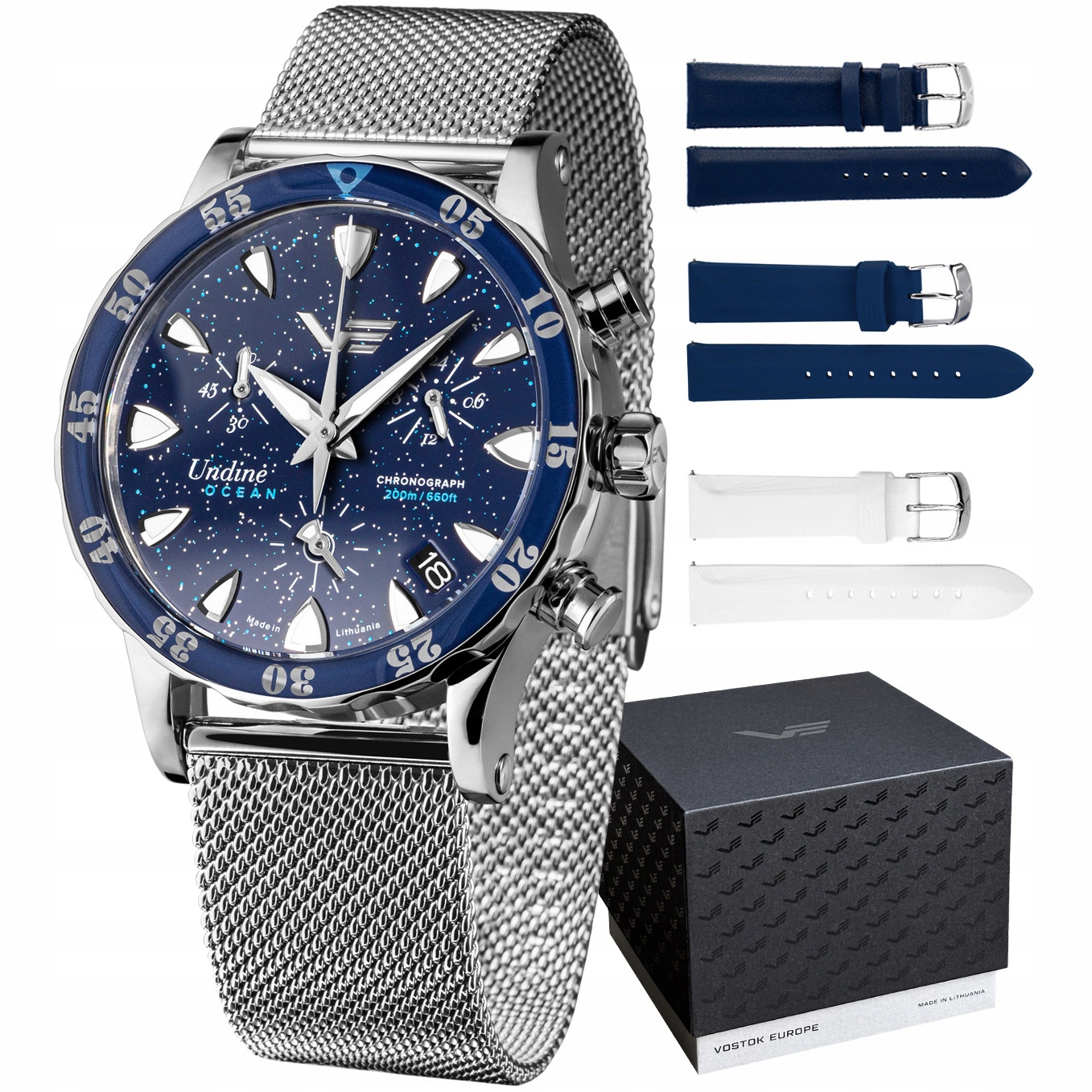 Dámské hodinky Vostok Europe VK68-515A756B stříbrné