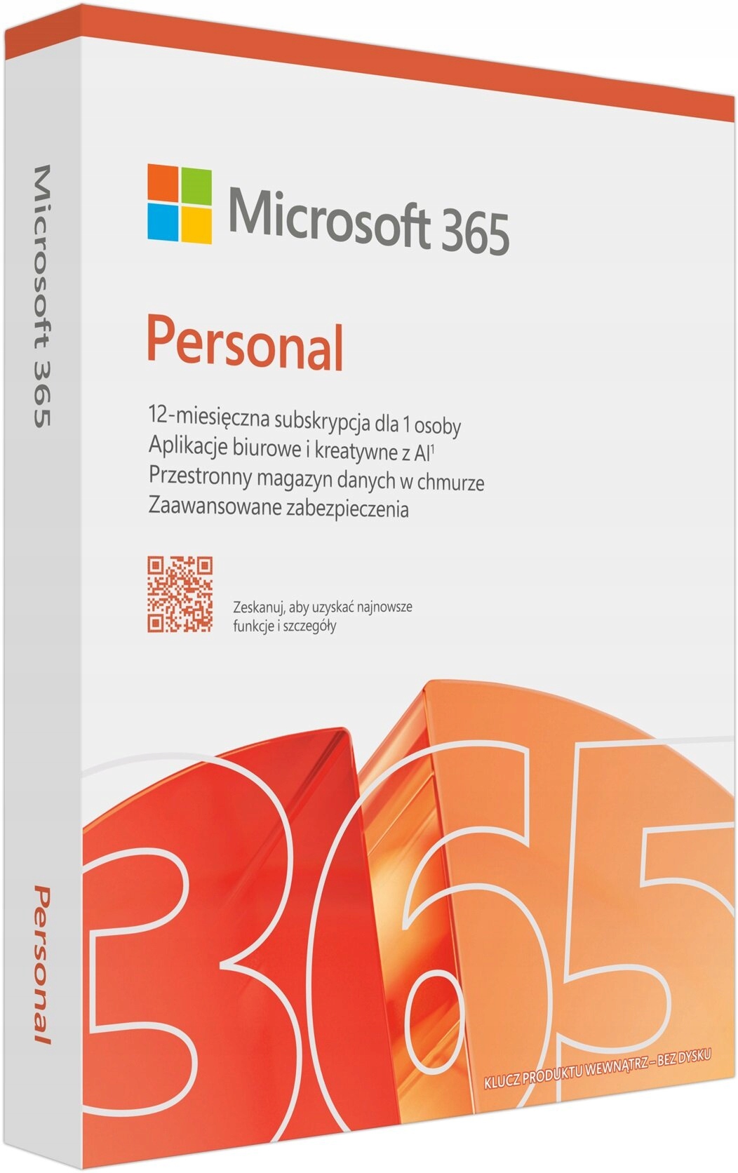 Program Microsoft 365 Personal BOX 12 miesięcy licencja domowa 5 stanowisk
