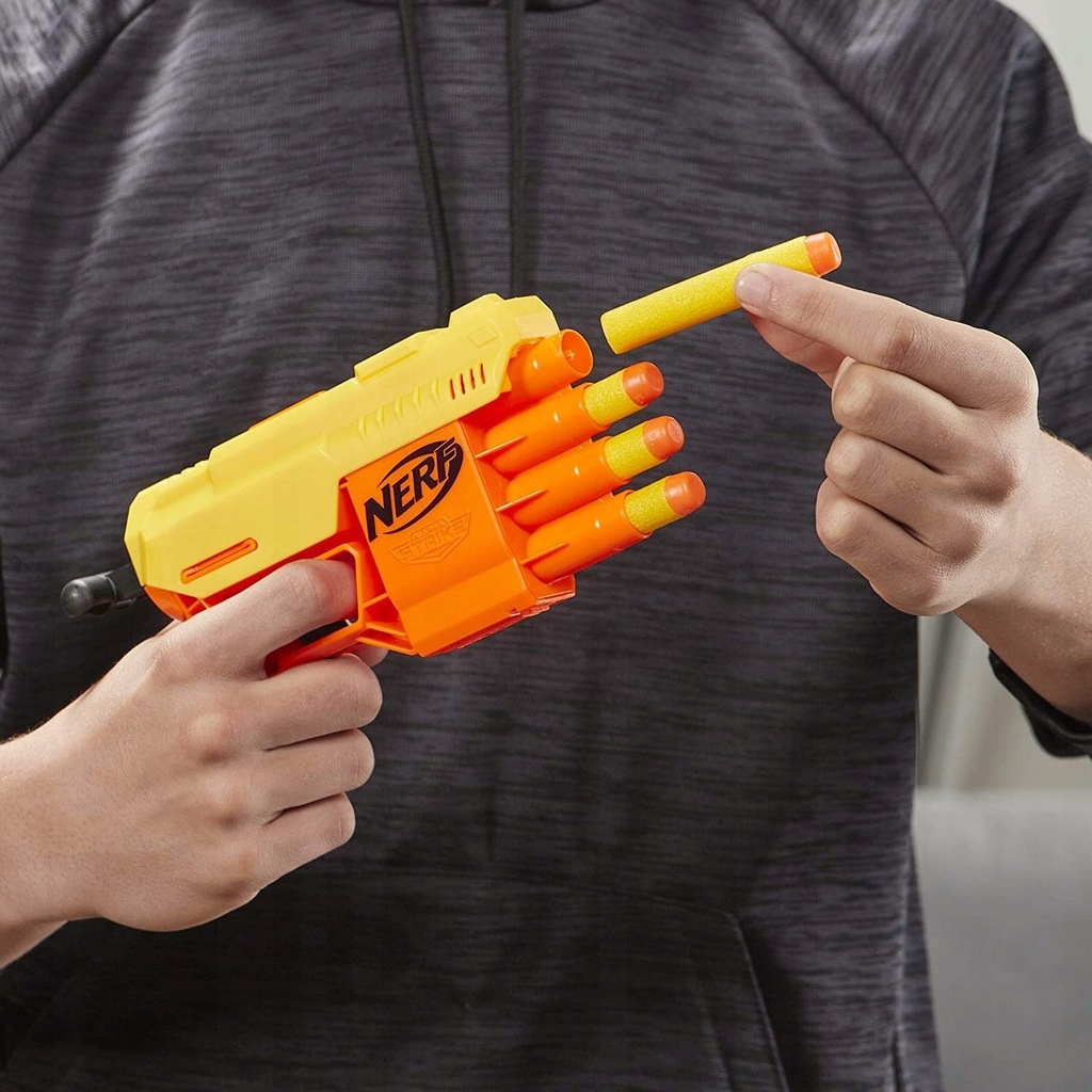 NERF ALPHA ZESTAW 4-PAK WOLF LR-1 STINGER SD-1 FANG QS-4 CELE E8444 Materiał plastik