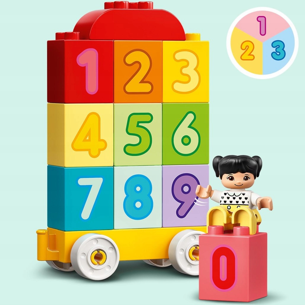 LEGO DUPLO Pierwsze klocki Pociąg z cyferkami - nauka liczenia 10954 1,5+ Płeć chłopcy dziewczynki