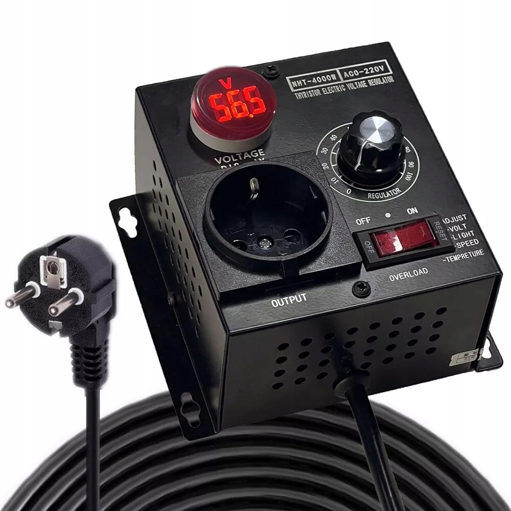 Regulator Napięcia Obrotów Silnika Mocy Grzałki Sterownik 2.3KW