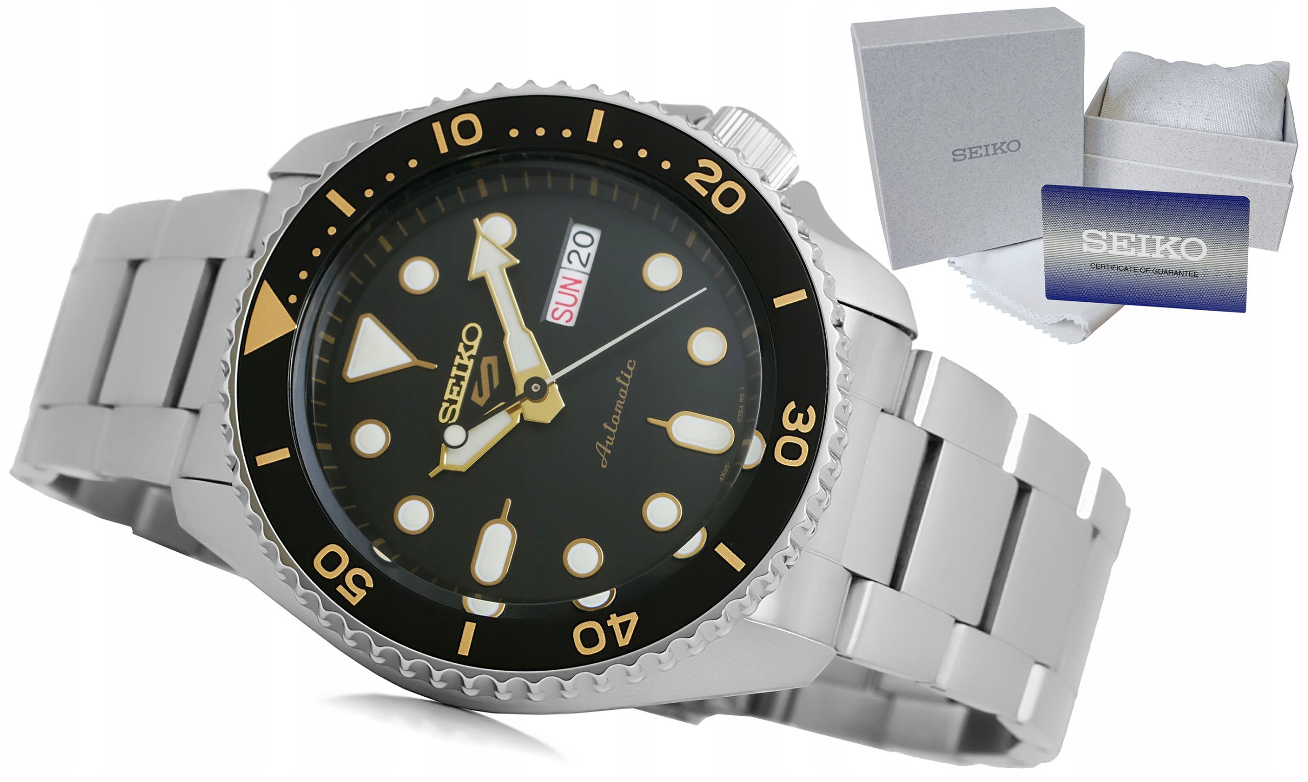 Pánské Hodinky Seiko 5 jako Dárek , automatické Datumovka 100M Krabička