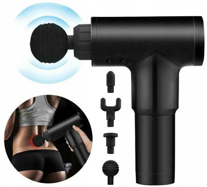 PISTOLET DO MASAŻU MASAŻER WIBRACYJNY CIAŁA MOCNY Model MassageGun