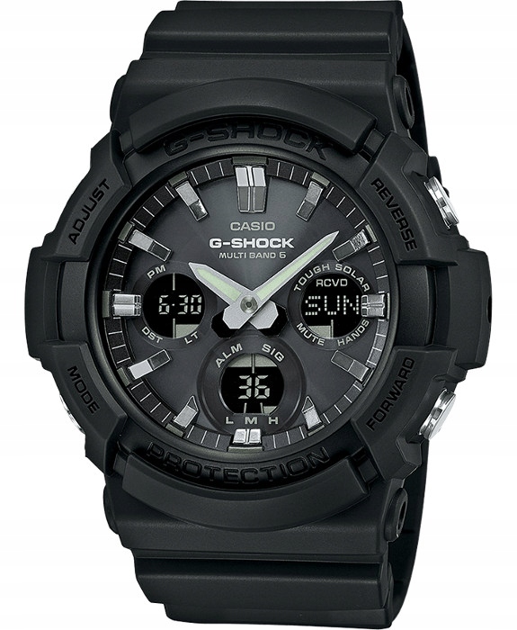 Solární sportovní hodinky Casio G-shock GAW-100B černé Gravírování bonus
