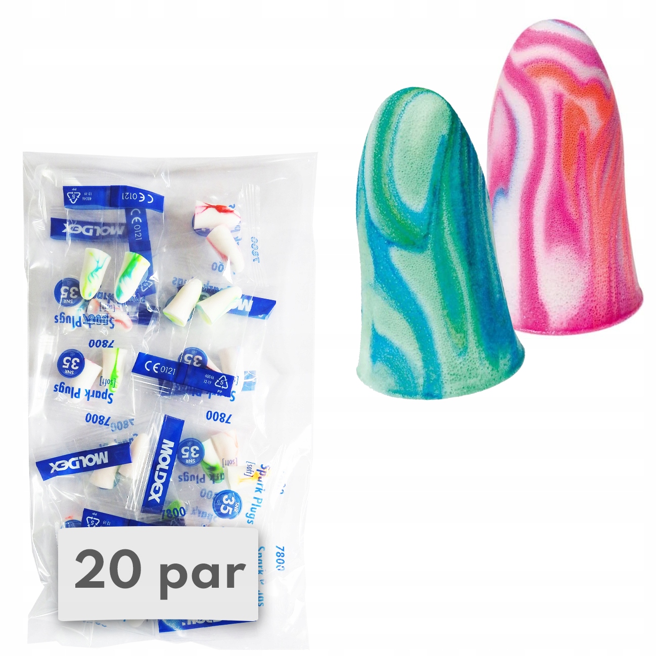 

Zatyczki Stopery do spania Moldex 7800 20 par