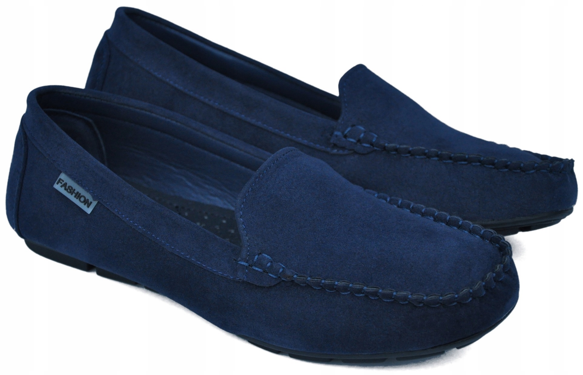 

Line Mokasyny Granat zgrabne wizytowe (36-41) r 39