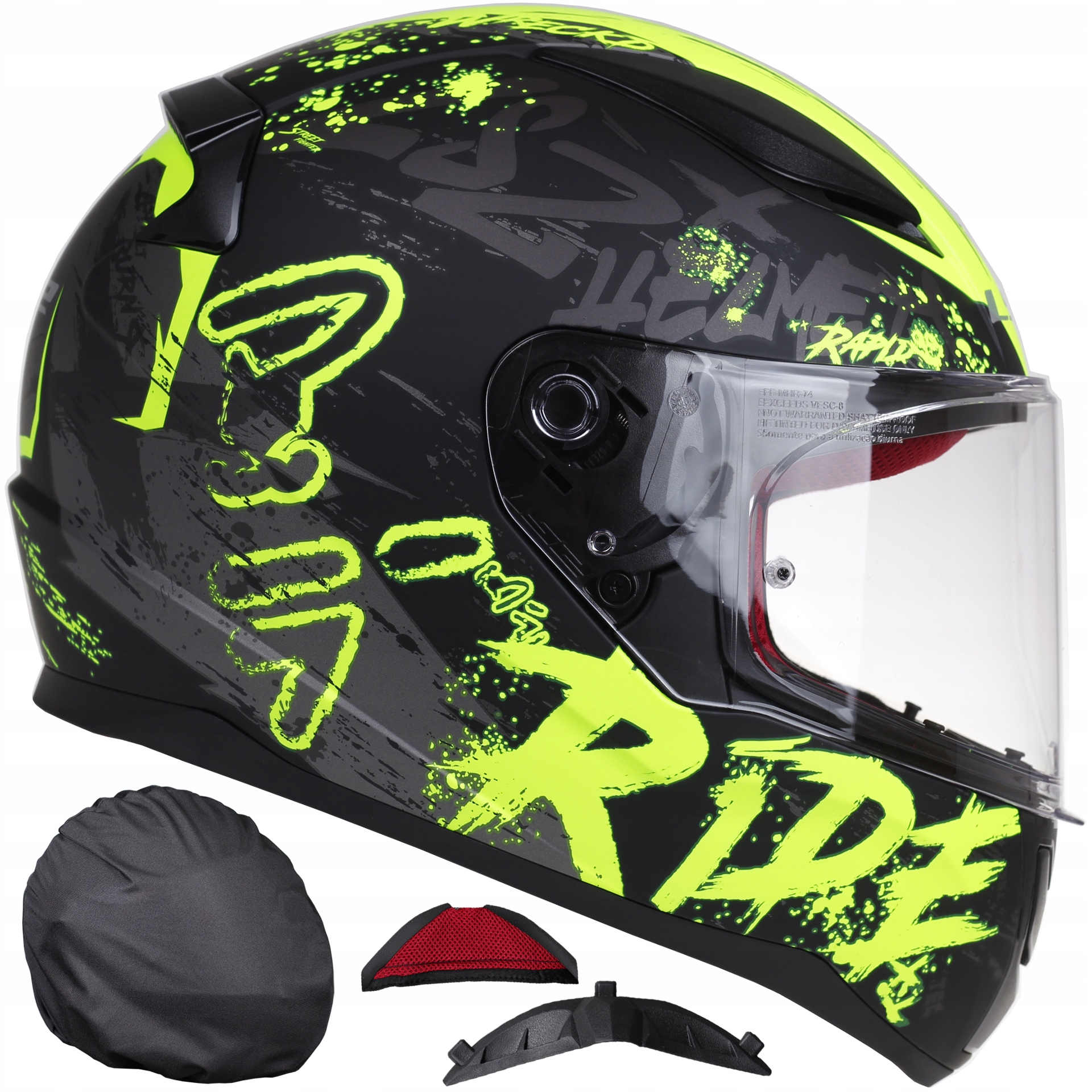

LS2 FF353 Rapid Kask Motocyklowy Naughty Hi-vis