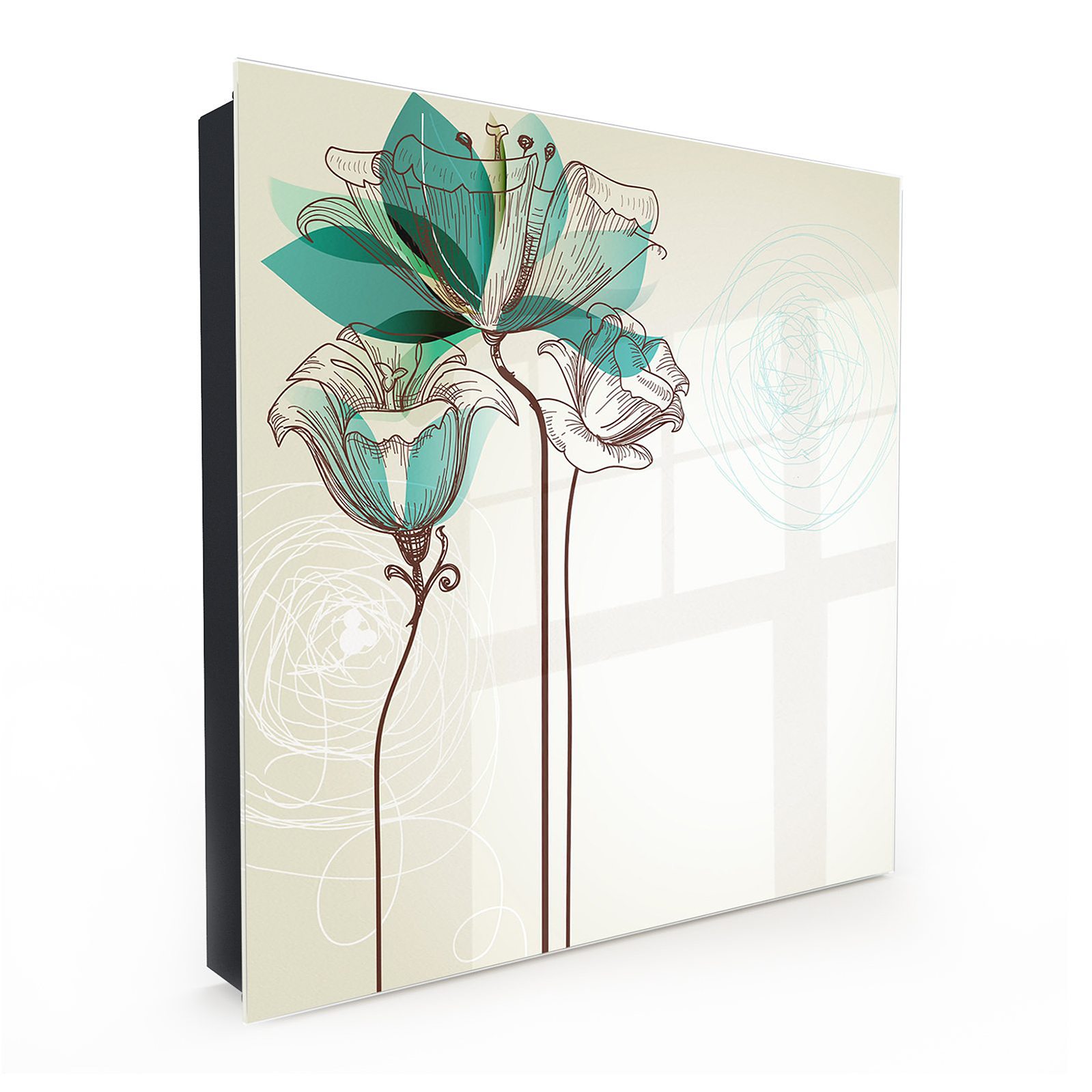 wieszak skrzynka na klucze podwójna otwierana