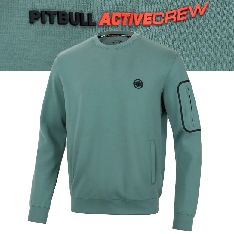 Męska Bluza Pitbull Crewneck Explorer Sportowa Szybkoschnąca bez kaptura