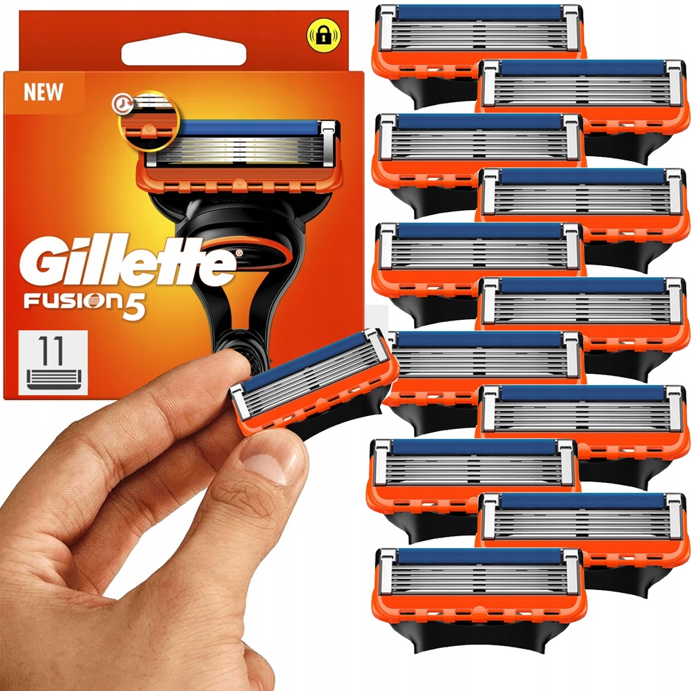 Gillette Fusion 5 Vložek Nůžky Čepele Na Holení Holicího Strojku Originální 11 Ks
