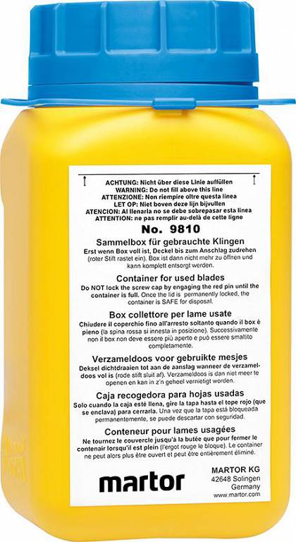 

Pojemnik Sammelbox na zużyte ostrza Martor 9810