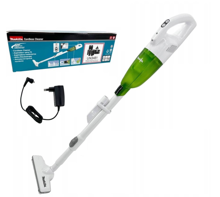 vertikálny akumulátorový vysávač Makita CL117FDX5 batéria 12V 2Ah zelená