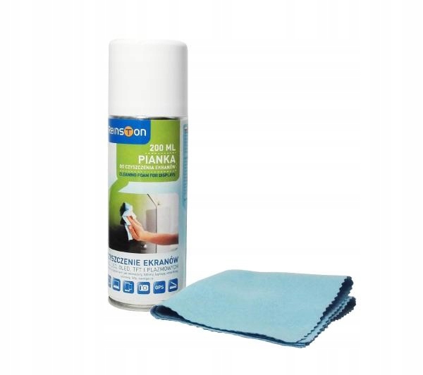 REINSTON PIANKA DO CZYSZCZENIA EKRANÓW LED LCD TV + ŚCIERECZKA Producent Reinston
