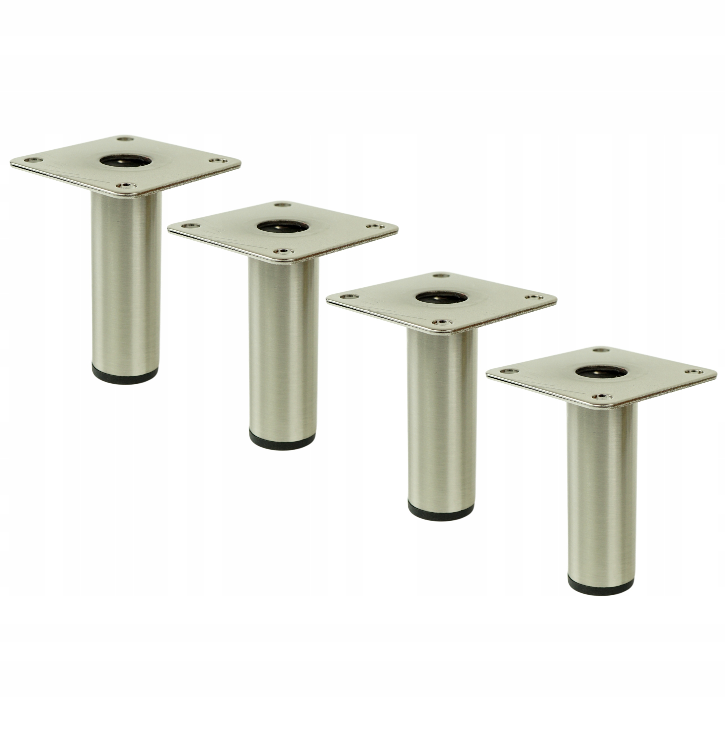 

4x Noga fi 25 nóżka meblowa stal szczotkowana 8 cm