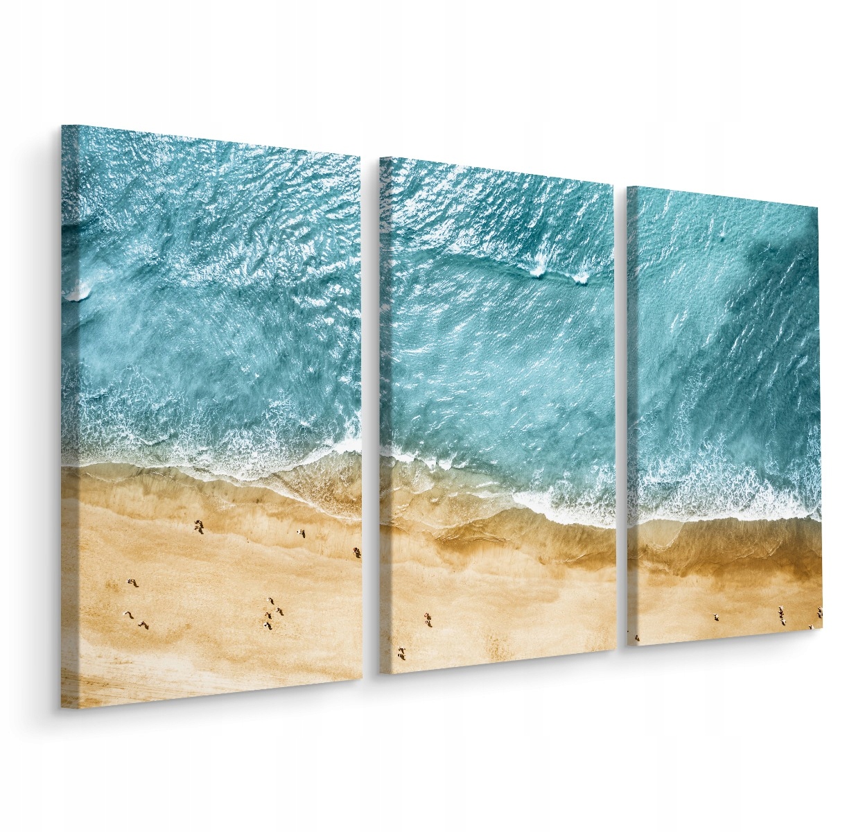 Obraz Triptyk Pláž Pohled z ptačí perspektivy 3D 180x120