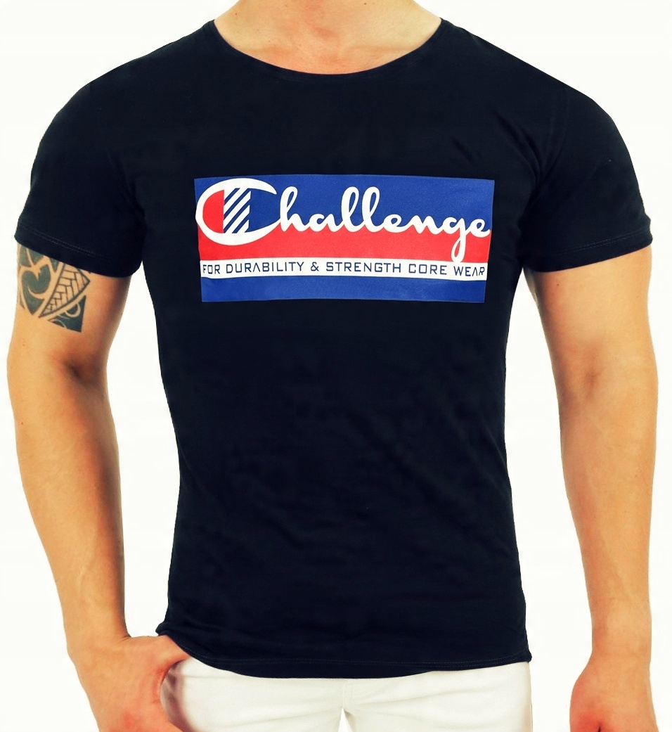 

T-shirt Męski Koszulka Elastyczna Nadruk Jakość