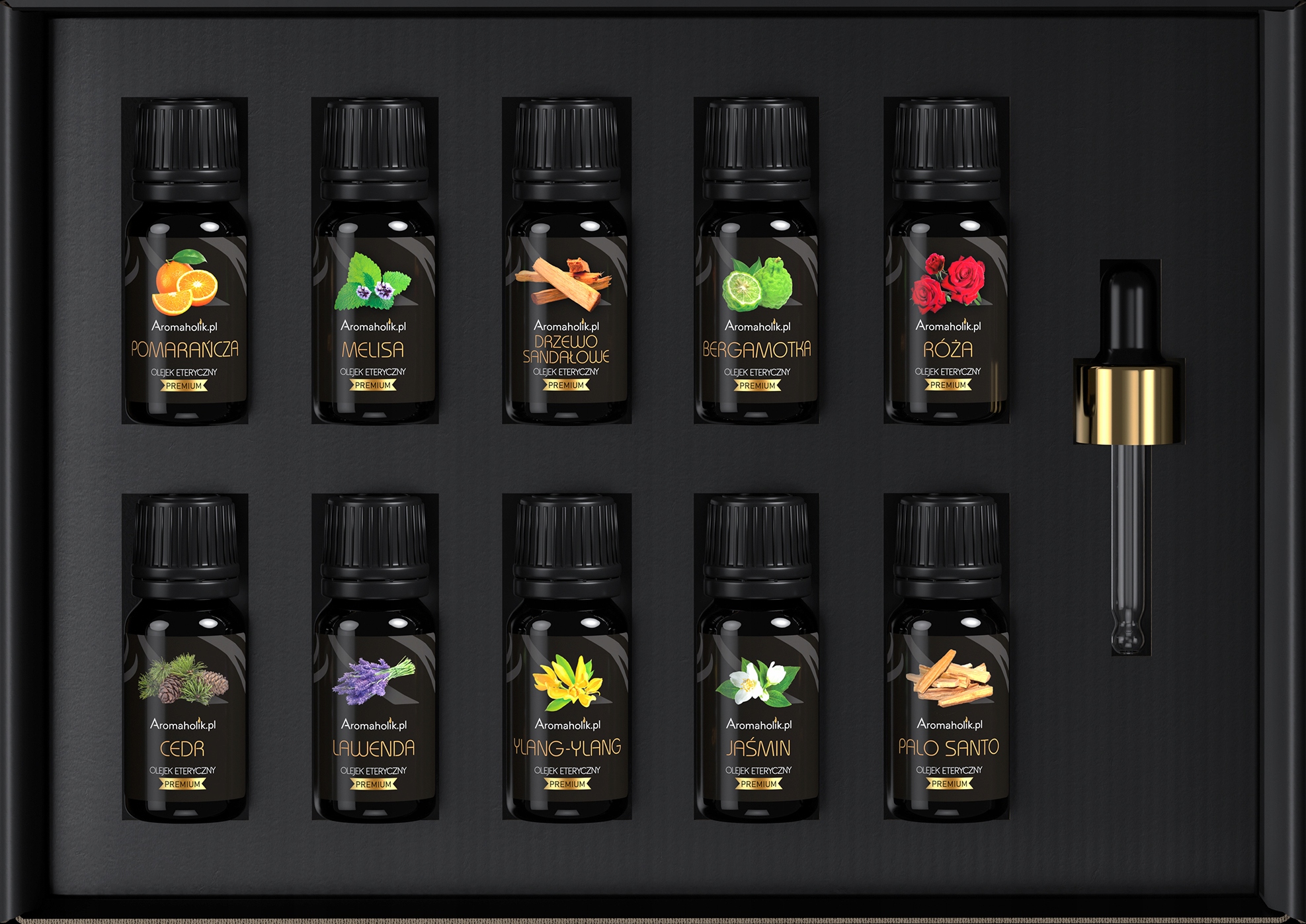 Olejki Eteryczne Zestaw Olejków Eterycznych do Dyfuzora Nawilżacza 10x10ml