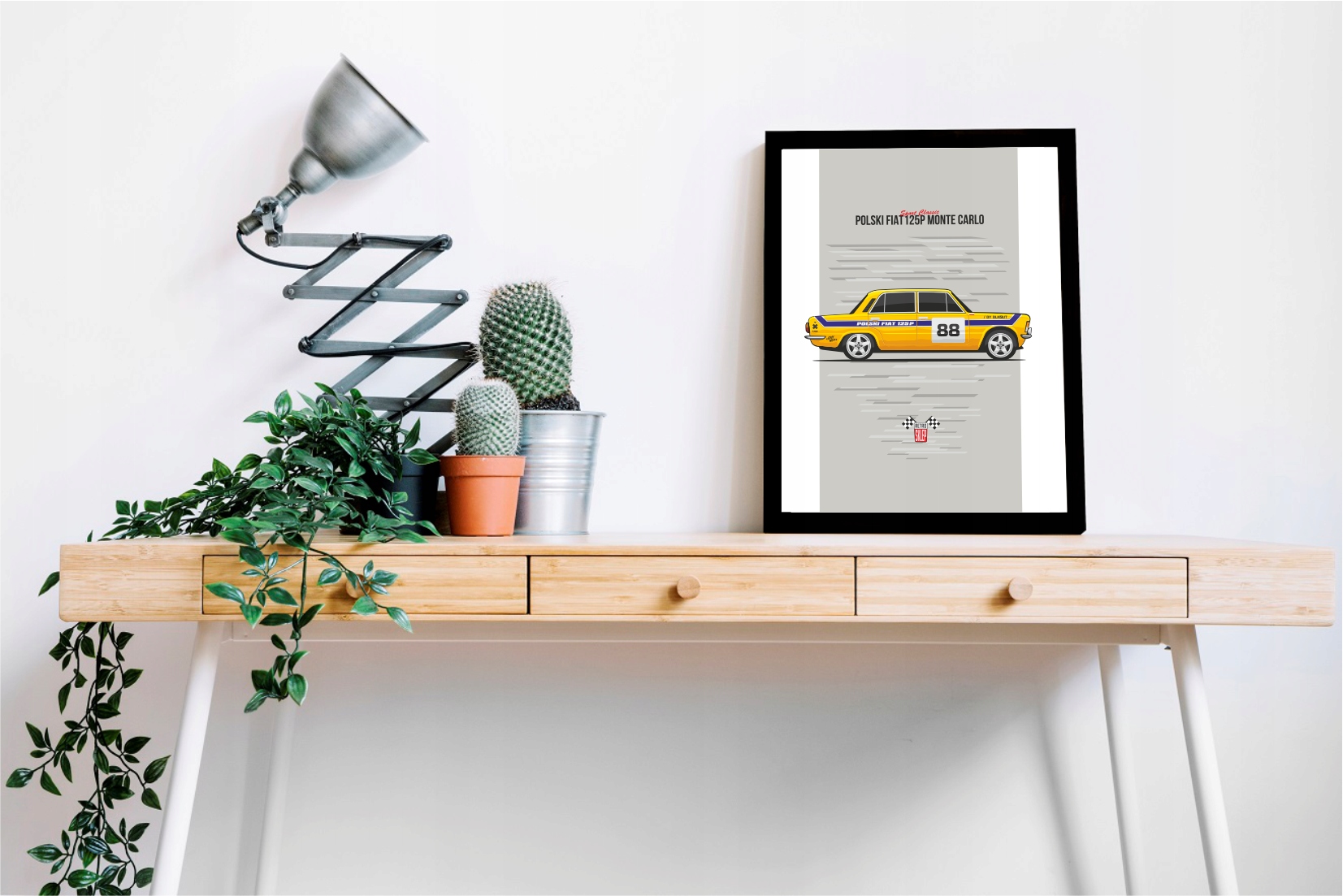 Obraz na ścianę SPORT CLASSIC FIAT 125p ramka Producent inny