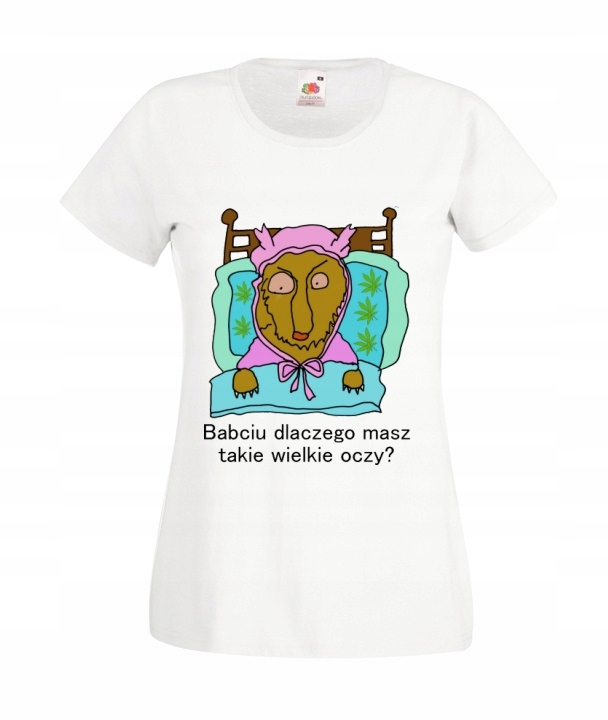 

Koszulki Damskie Czerwony Kapturek Babcia gandzia