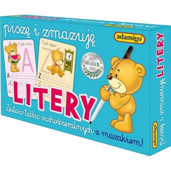 

Piszę Zmazuję Litery Tablica Suchościeralna Mazak