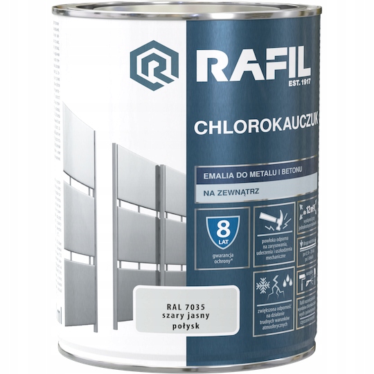 Chlorkaučuk Šedý Světlý Ral 7035 5L Rafil