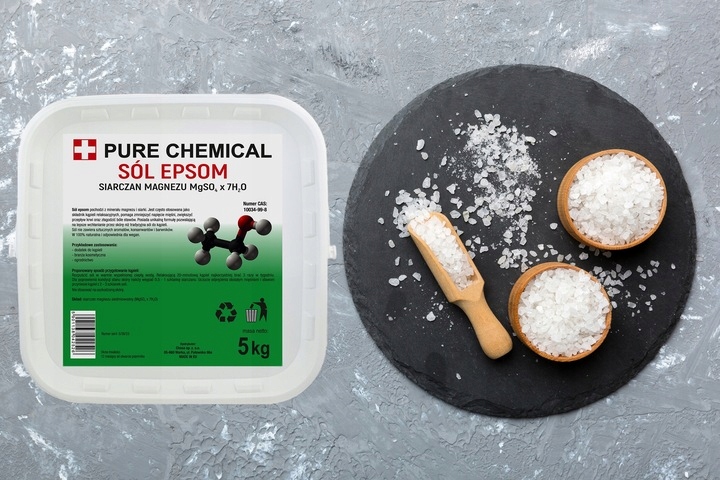 SÓL EPSOM DO KĄPIELI SIARCZAN MAGNEZU GORZKA 5kg +1kg Rodzaj sól