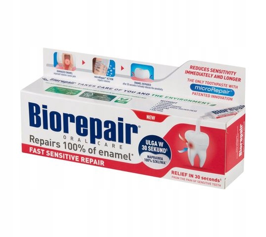 

BioRepair pasta odbudowa szkliwa 75ml bez fluoru