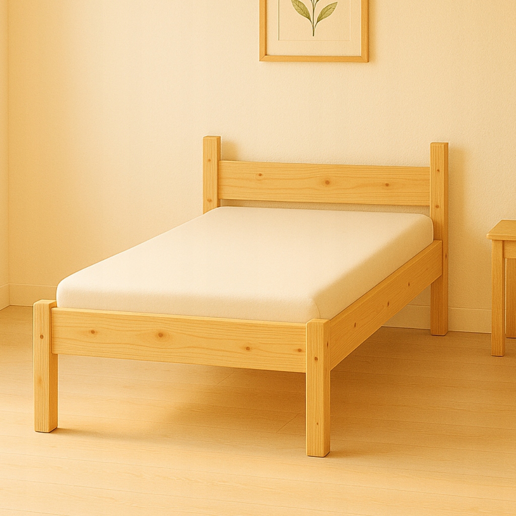 Dřevěná postel 80x200 rošt Vysoké Praktické Stylové Minimalistické