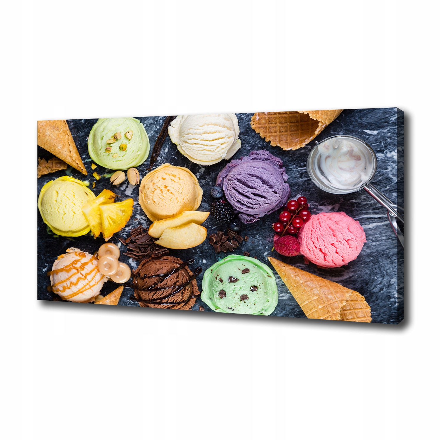 

Foto obraz na płótnie Kolorowe lody 100x50 cm