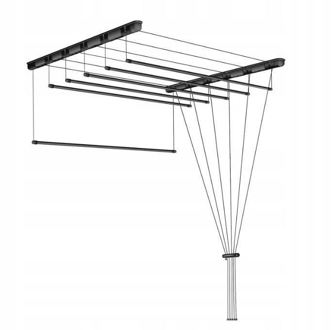 Levně Sušák stropní koupelna balkon 6tyčů 140 Cm č