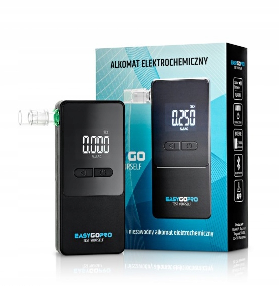 Alkomat elektrochemiczny EASYGOPRO Bluetooth na Aplikacje