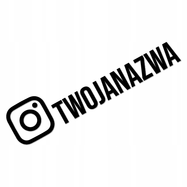 

Instagram 3 Naklejka logo z Twoim adresem 20 cm