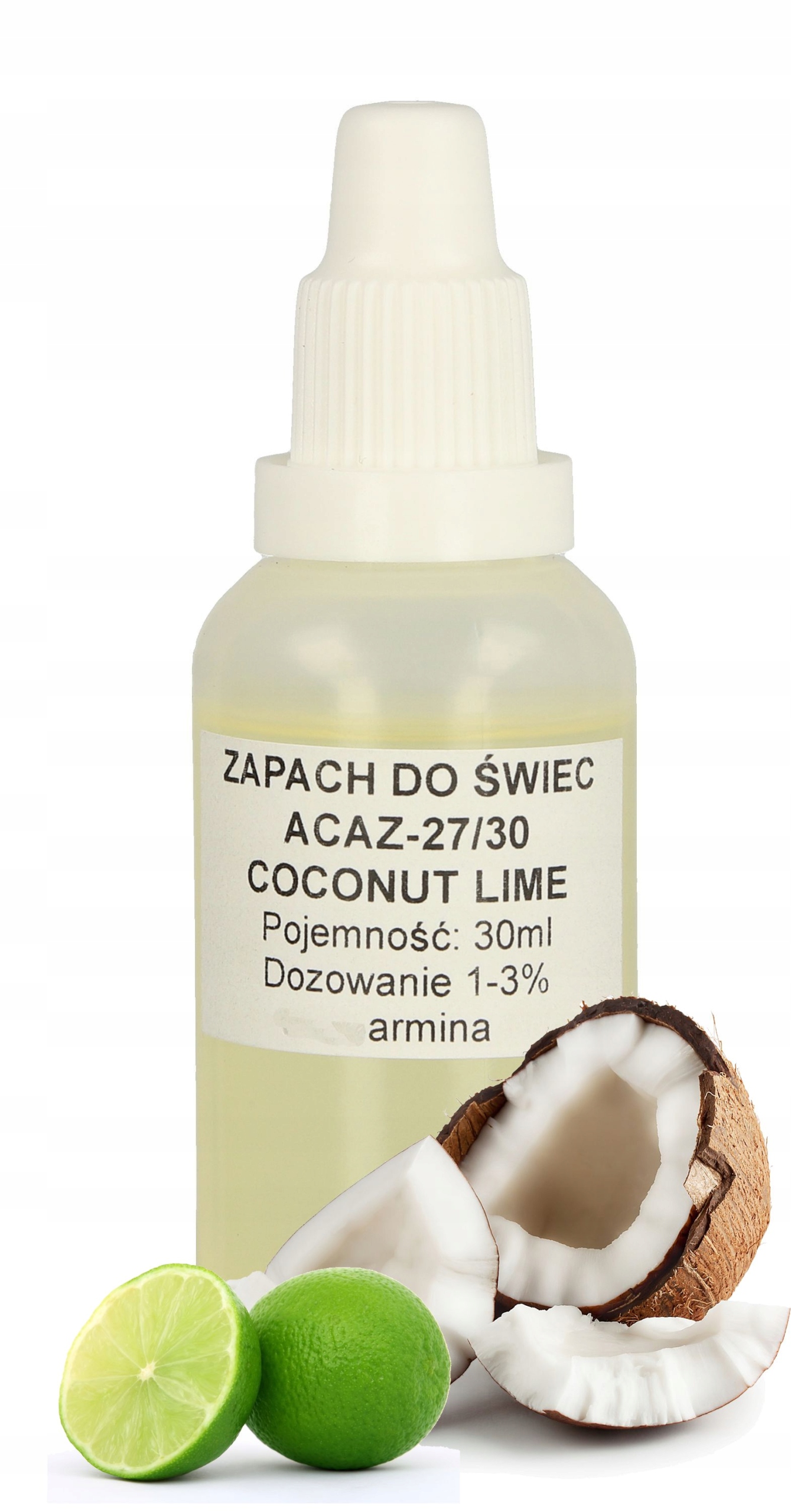 

Zapach Do Świec Wosku Parafiny Kokos Limonka 30