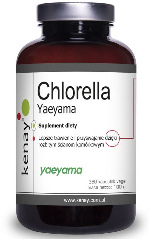 

Chlorella Yaeyama rozbite ściany komórkowe 360 tab