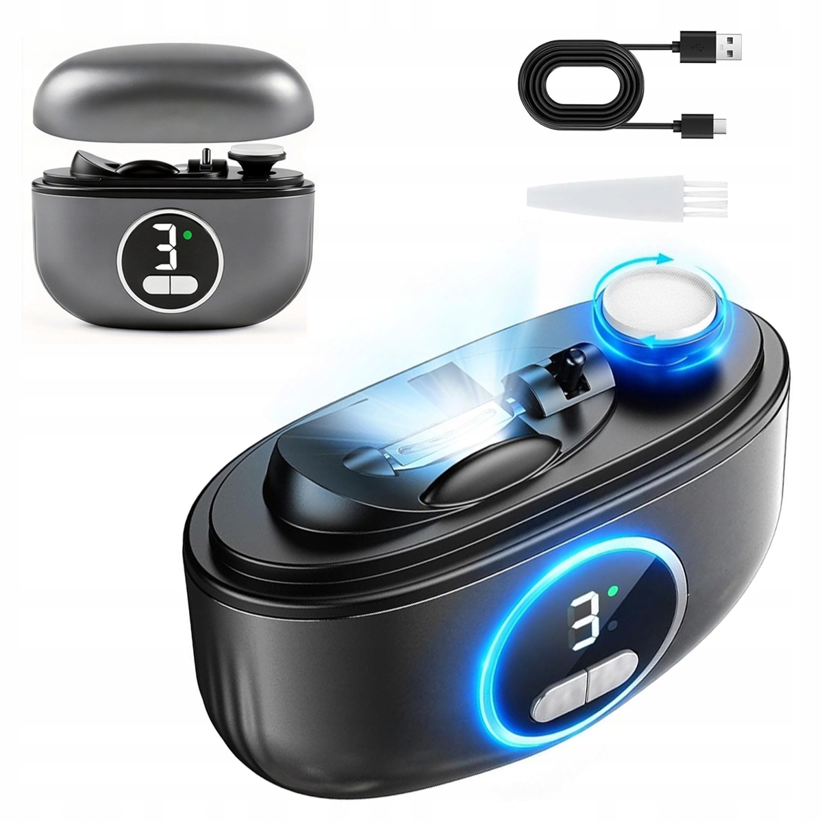 Elektrický automatický zastřihovač nehtů pro děti i dospělé 2v1