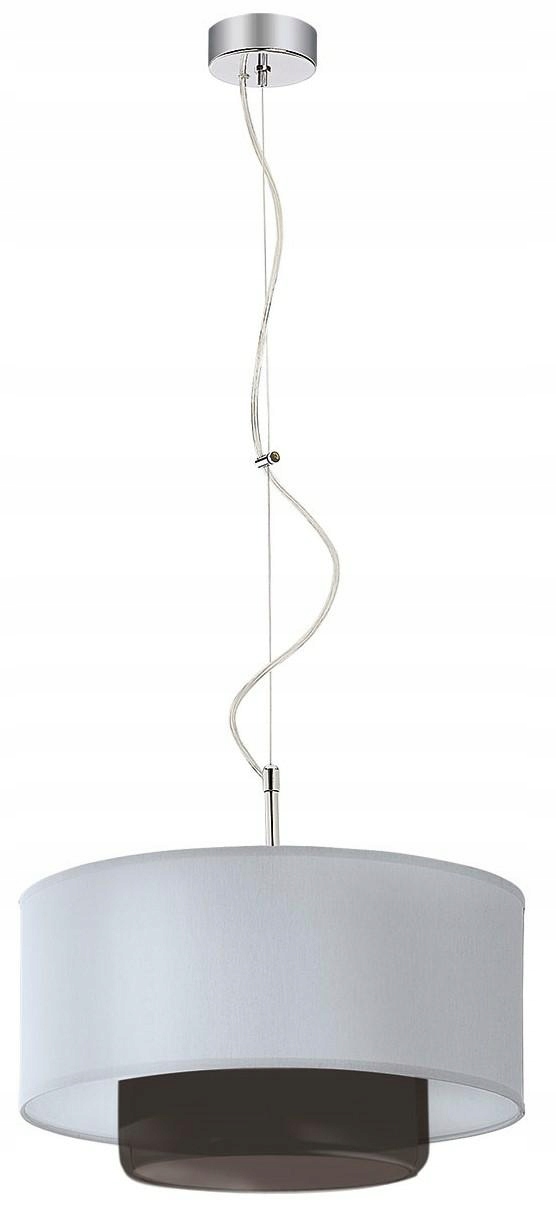 Závěsná lampa Aveo Stříbrná Šedá Stínidlo Skleněné 1xE27 35 cm Stropní