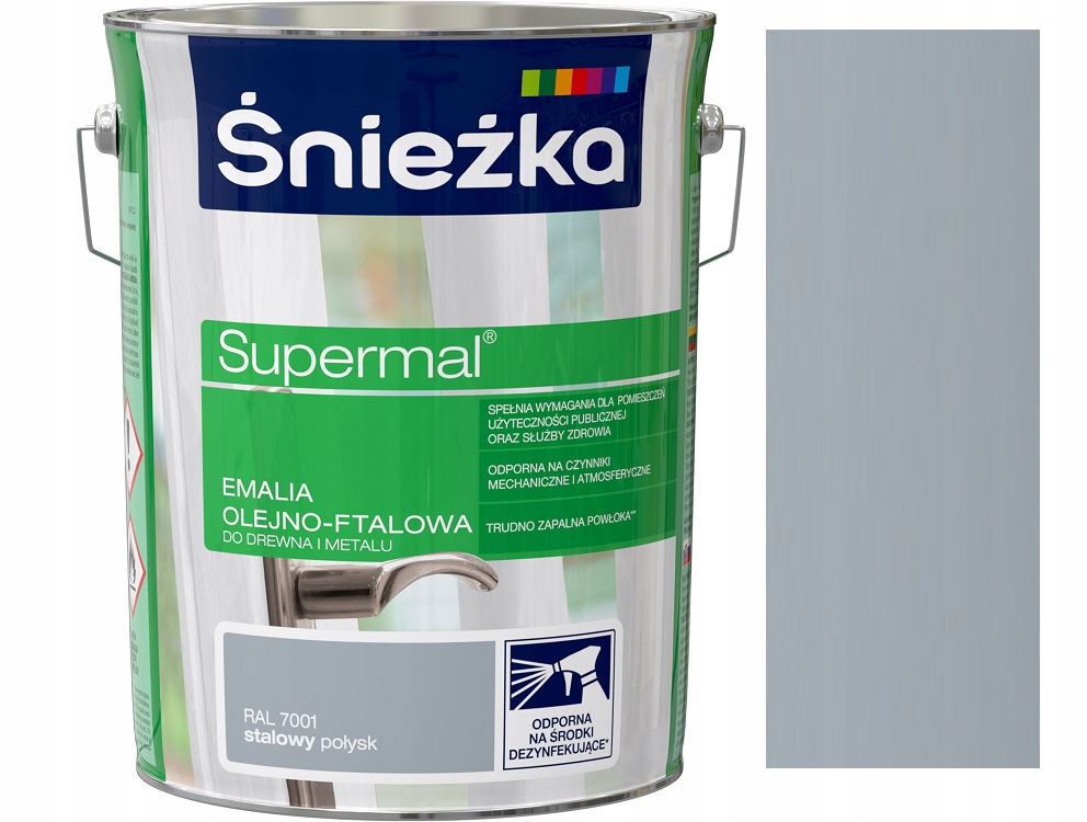 

Śnieżka Emalia Olejno-ftalowa 5L Stalowy 7001