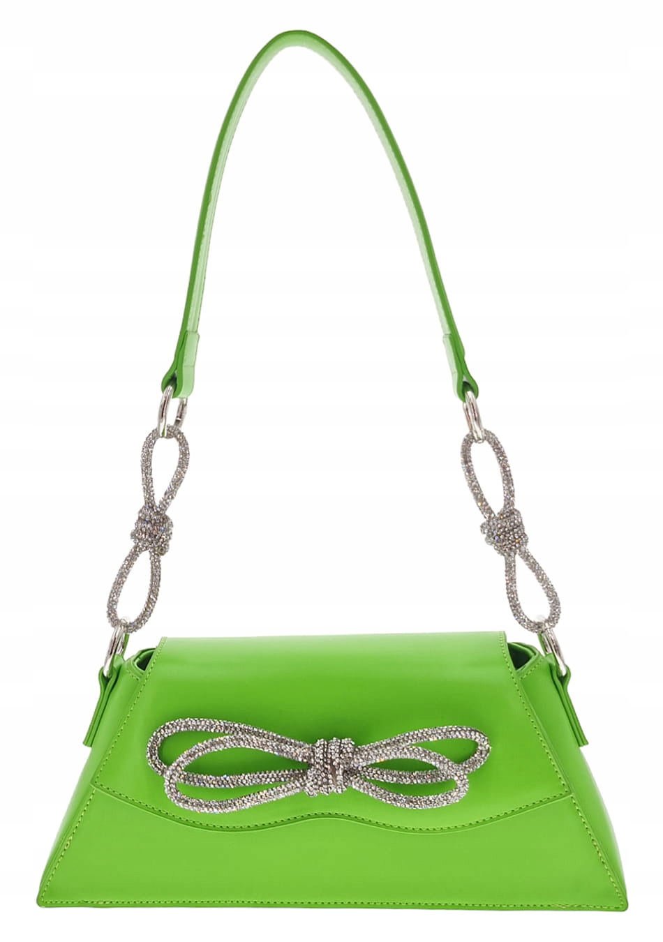 Limetková kabelka na rameno s mašličkou Tom&eva