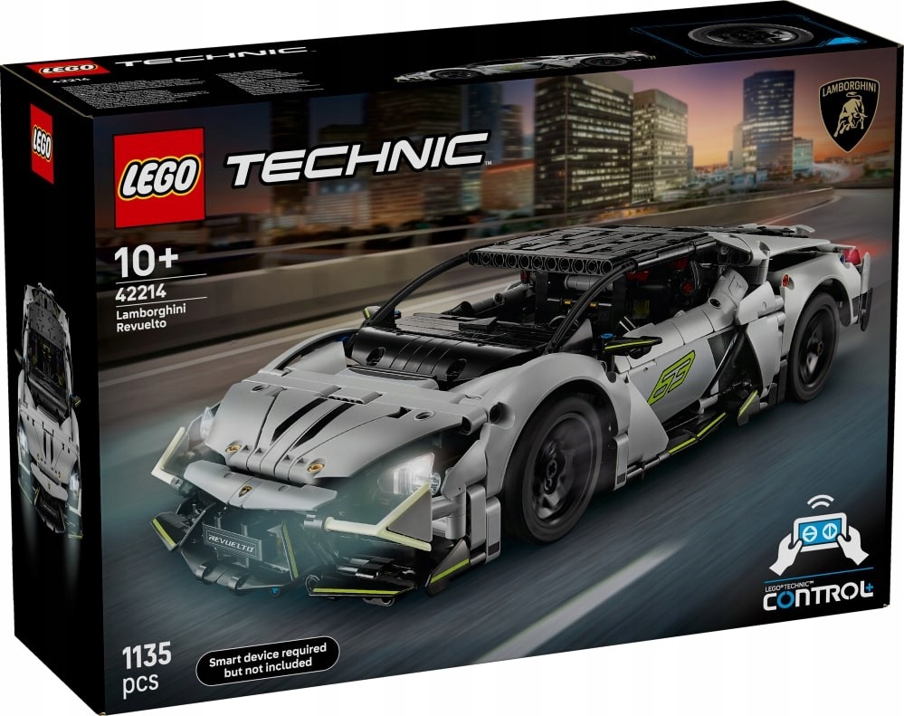 Lego Technic Superauto Lamborghini Revuelto Sada Kostek 42214