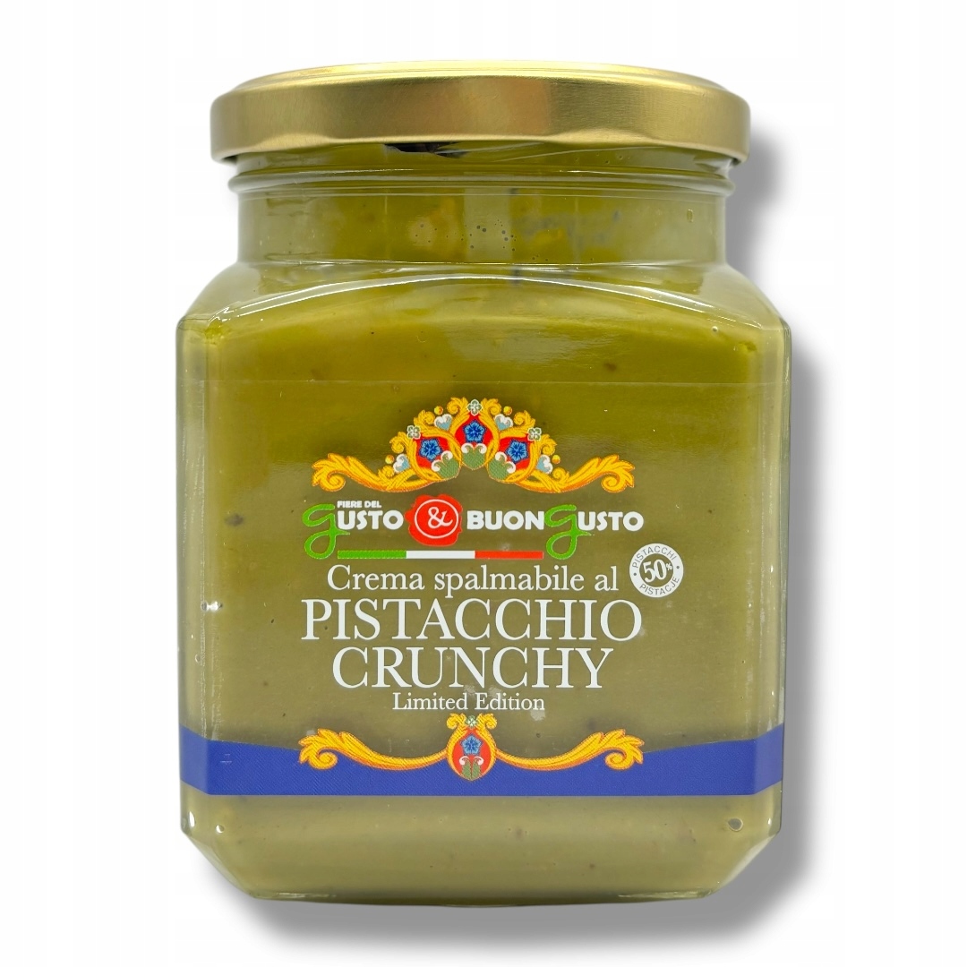 Levně Pistáciový krém Crunchy 600 g Sicilská limitovaná edice Gusto Buon Gusto