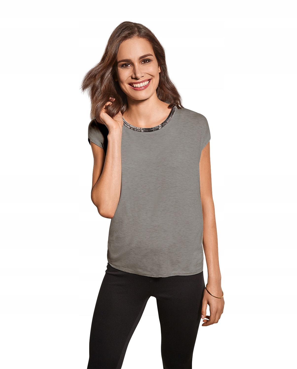 

Bluzka Damska Tshirt koszulka Szara *M