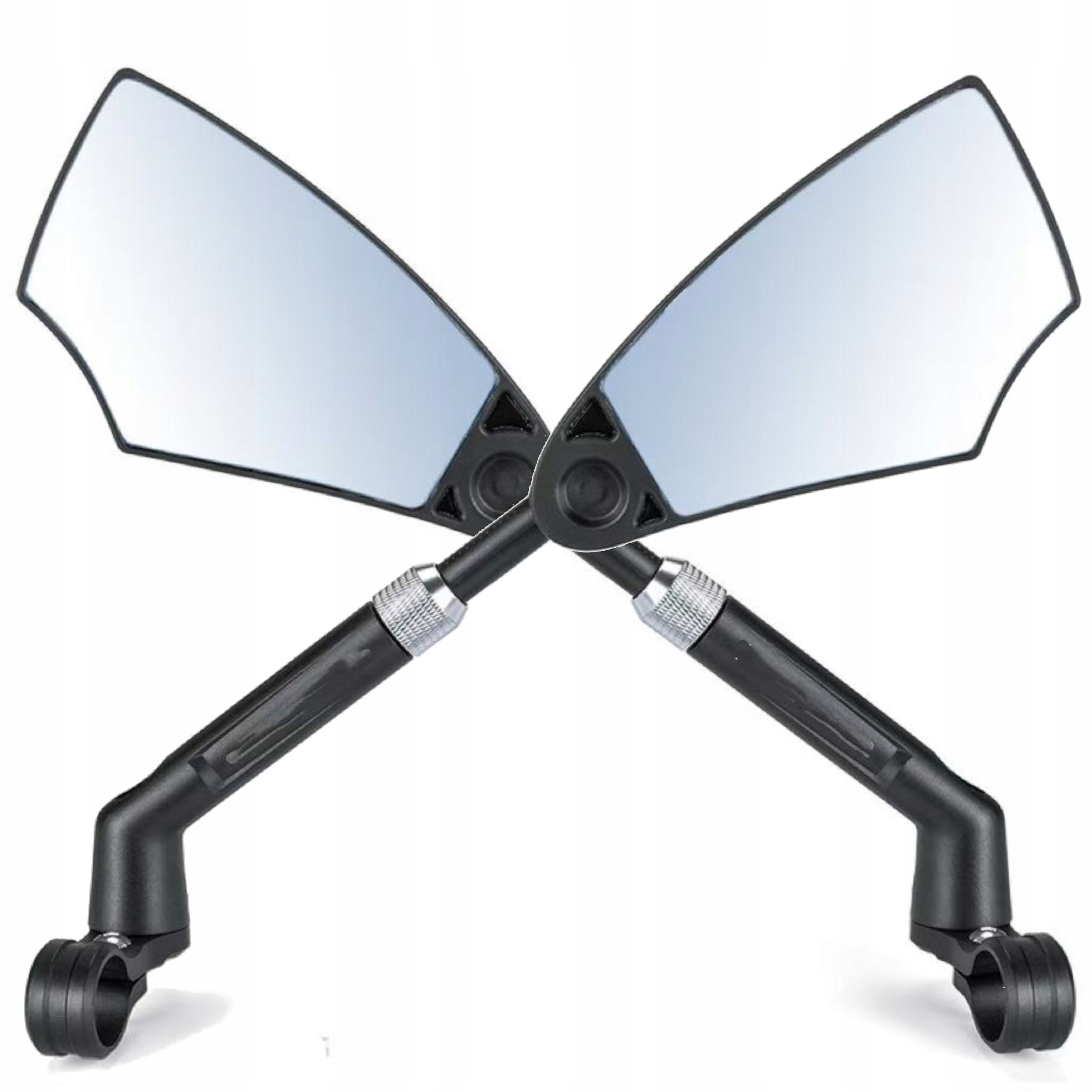 Cyklistická zrcátka proti odrazům Levá Pravá Nastavitelná 14-19 Cm Úhel 360