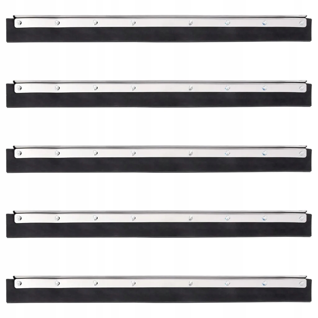Fionshop 262775695 Stěrky na podlahu hlavy 5 ks 55 x 2 x 5 cm ocel a guma
