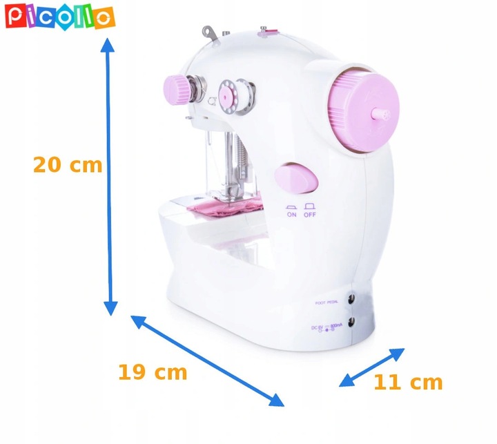 MASZYNA DO SZYCIA DLA DZIECI + AKCESORIA PICOLLO Kod producenta g43EFW33R