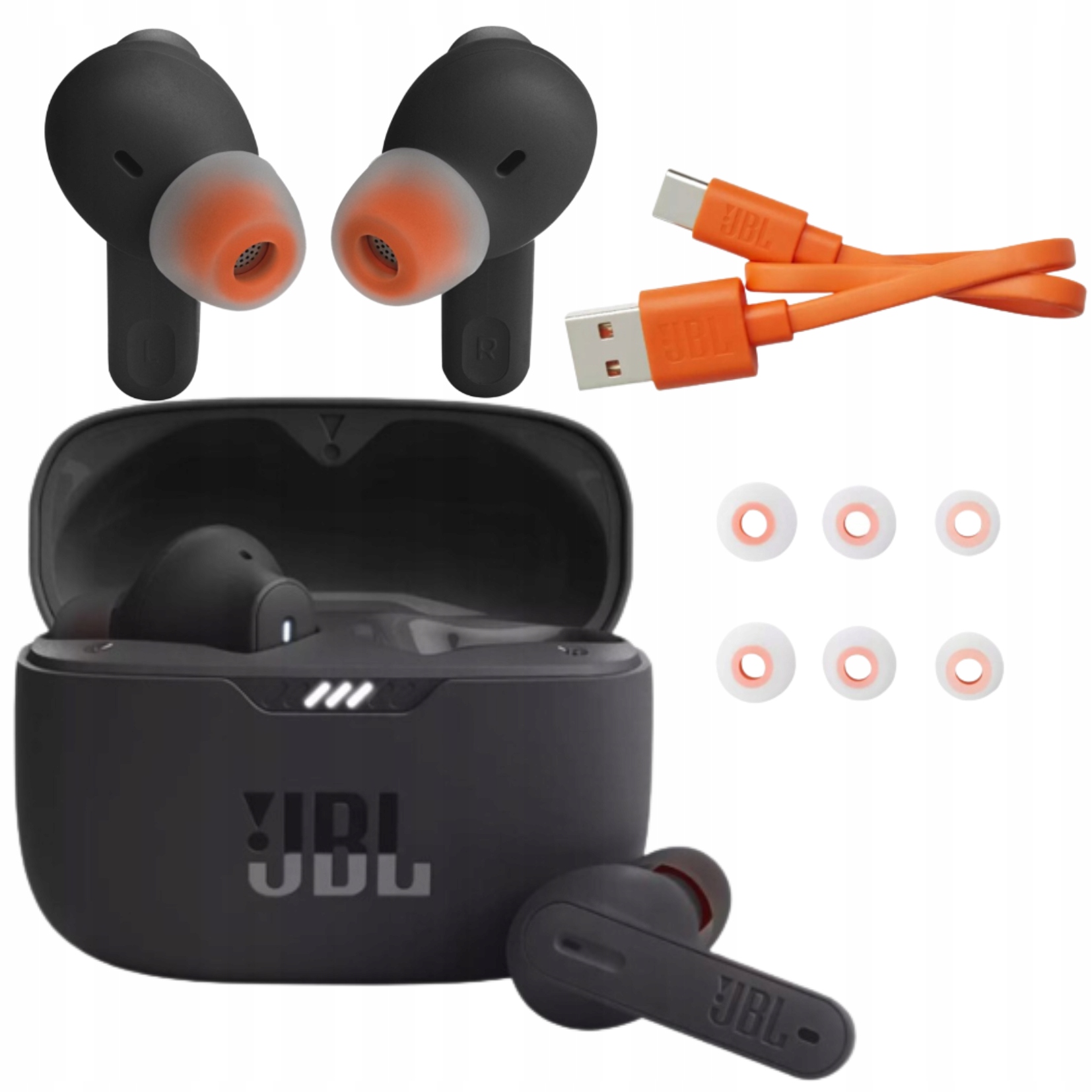 Bezdrôtové slúchadlá do uší Jbl Tune 230NC Tws Bluetooth Anc Čierna