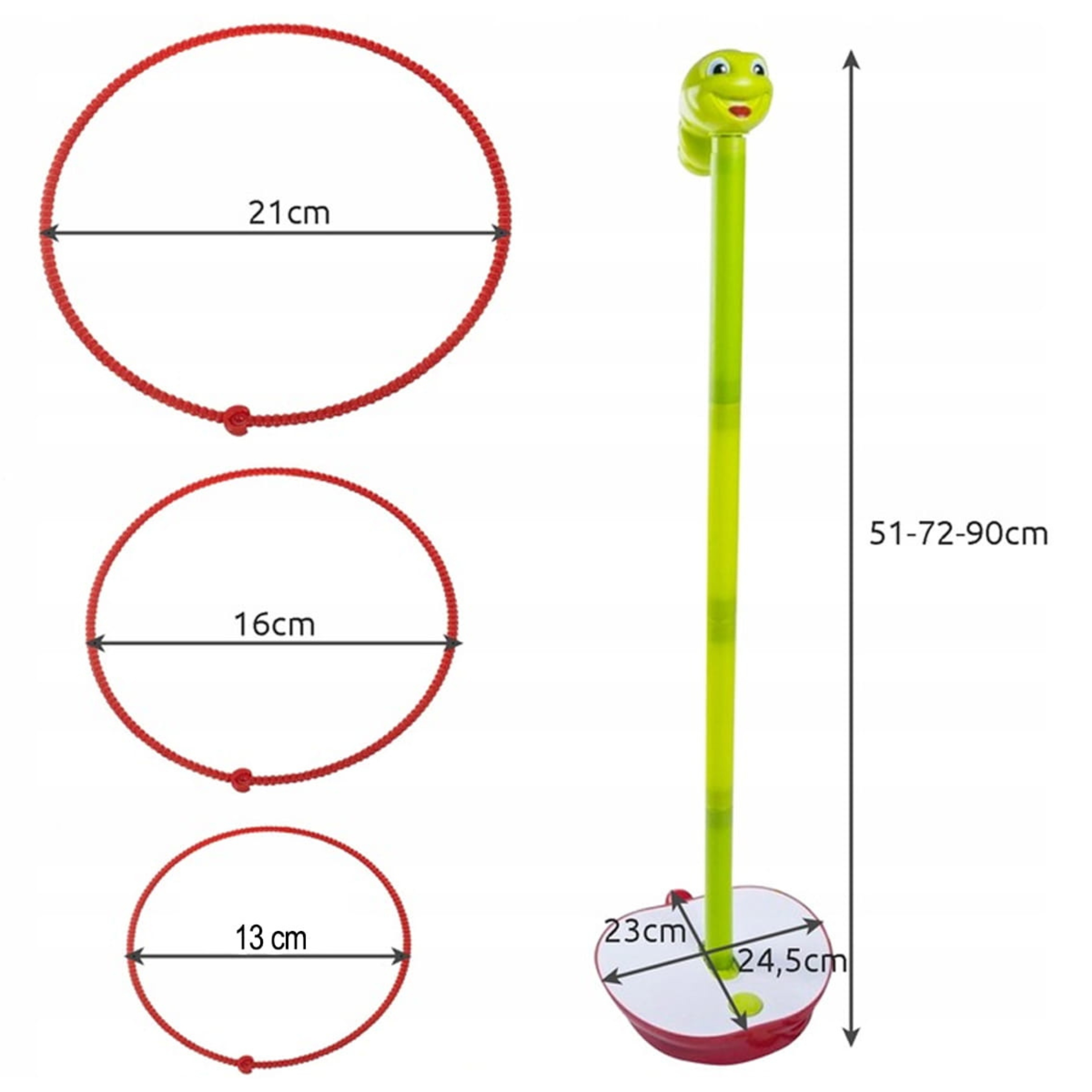 GRA ZRĘCZNOŚCIOWA Tańczący Robak Gibający Robaczek RZUT DO CELU Prezent Materiał plastik