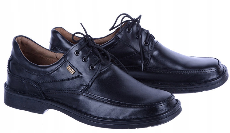 Polobotky Boty Pl Pánské Vázané Kůže 18 Černé 42