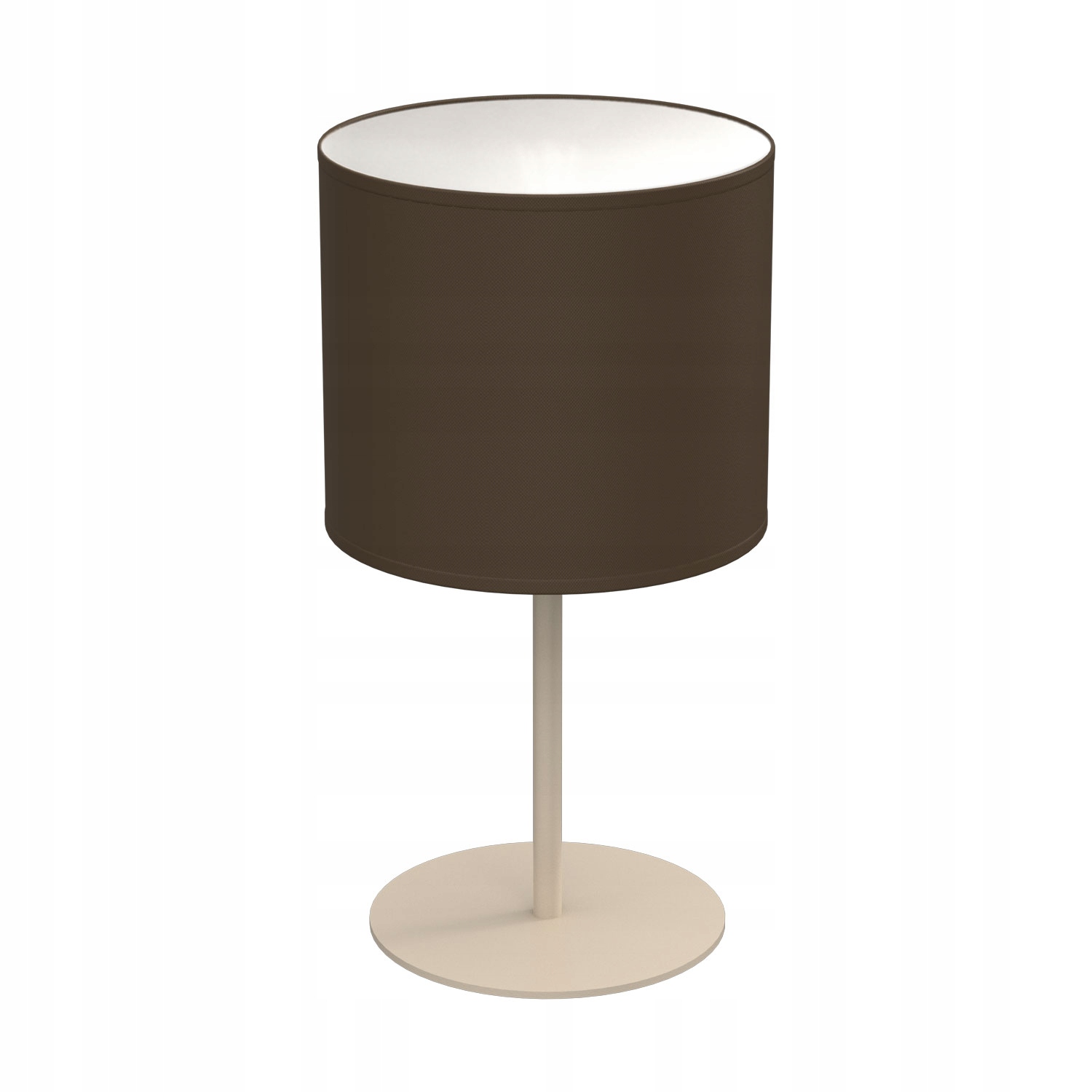 Luminex Arden stolní lampa béžová, hnědé stínidlo E27 1x15W, IP20 34 cm