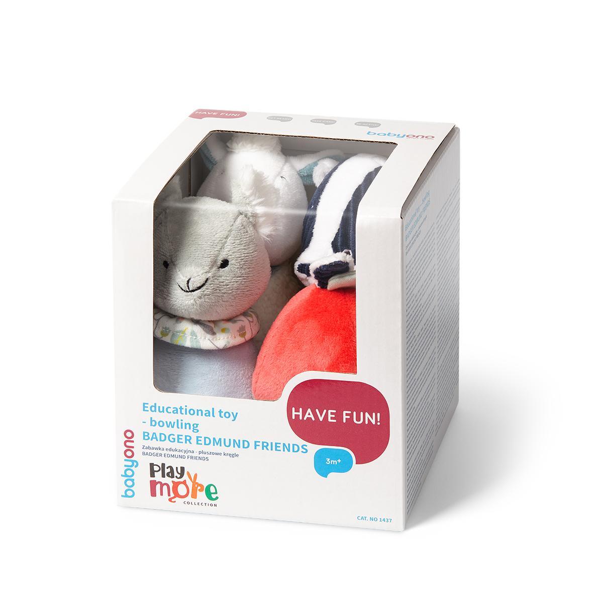 BABYONO ZABAWKA PLUSZOWA KRĘGLE BADGER EDMUND 1437 Bohater brak