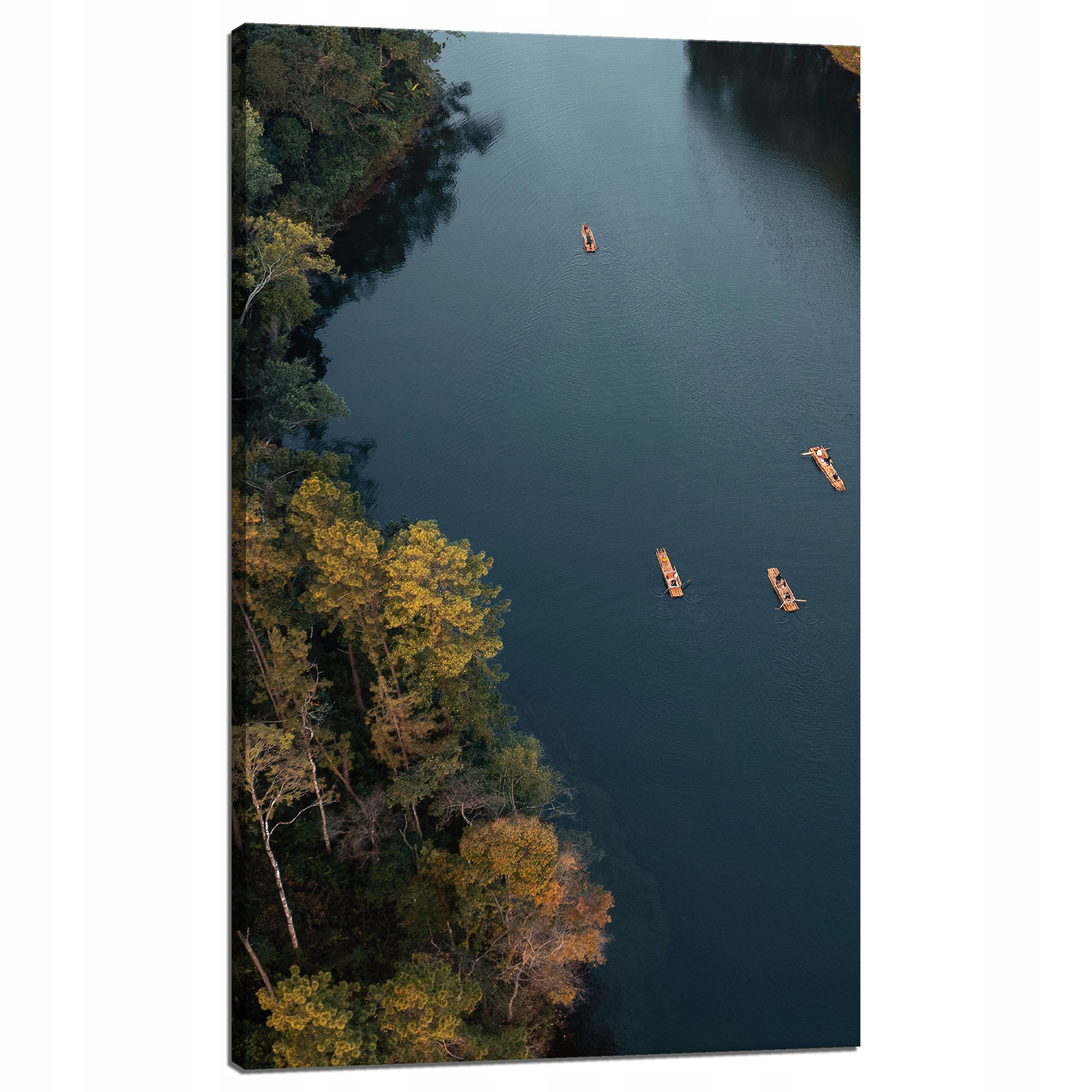 Obraz na plátně Splav Kajakem Les Řeka Příroda 60x100 cm